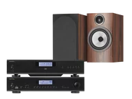 Zestawy stereo - Rotel A14 MkII (czarny) + CD14 MkII (czarny) + 706 S3 (mokka) - miniaturka - grafika 1