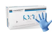 Rękawiczki jednorazowe - Medasept - Rękawice Nitrylowe Prefer Blue, L, 100szt. - miniaturka - grafika 1