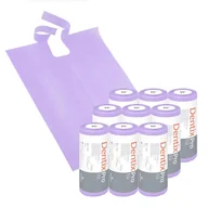 Sprzęt i akcesoria stomatologiczne - Śliniak dentystyczny na rolce 50cm x 65cm fioletowy podfoliowany 54g DentixPro 270szt - miniaturka - grafika 1