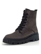 Botki damskie - Gabor Skórzane botki w kolorze antracytowym - miniaturka - grafika 1