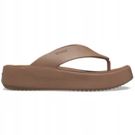 Klapki i japonki damskie - JAPONKI DAMSKIE CROCS GETAWAY PLATFORM FLIP 209410 BEŻOWE 41-42 W10 - miniaturka - grafika 1