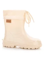 Kalosze damskie - Dziecięce kalosze kremowe Lemigo r.24 - miniaturka - grafika 1