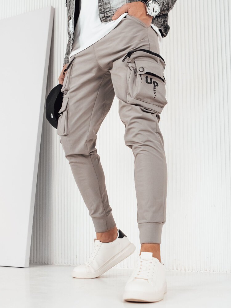 Spodnie męskie bojówki szare Dstreet UX4156-L