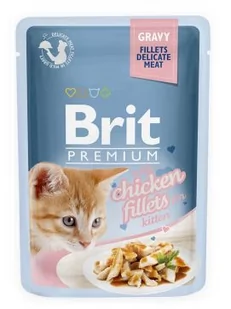 Brit Premium Kot Premium with Chicken Fillets for KITTEN GRAVY 85g - Mokra karma dla kotów - miniaturka - grafika 1