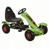 Jeździki dla dzieci - Gokart Na Pedały F618 Zielony - miniaturka - grafika 1