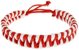 BRANSOLETKA W BARWACH POLSKI kolor czerwony styl surferski kolor biały styl żeglarski węzeł symbole patriotyczne (ar2080) - Bransolety męskie - miniaturka - grafika 1
