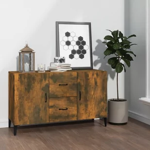 Lumarko Komoda, przydymiony dąb, 100x36x60 cm, materiał drewnopochodny - Komody - miniaturka - grafika 1