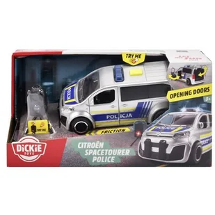 Dickie Toys SOS Citroën policja kontrola prędkości, 15 cm - Samochody i pojazdy dla dzieci - miniaturka - grafika 1