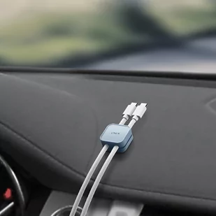 UNIQ Pod samoprzylepny organizer do kabli zestaw 8szt pomarańczowy/sienna orange - Kable - miniaturka - grafika 4