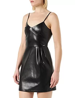 Sukienki - Armani Exchange Sukienka damska Soft Touch Casual, czarny, 3XL - grafika 1