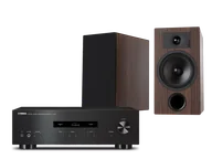 Zestawy stereo - Yamaha A-S201 (czarny) + Tesi 3 (mokka) - miniaturka - grafika 1