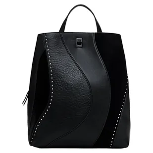 Desigual Women's Accessories PU plecak średni, czarny, jeden rozmiar - Torebki damskie - miniaturka - grafika 1
