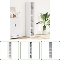 Szafy - The Living Store Szafa biała 30x50x200 cm Materiał drewnopochodny - miniaturka - grafika 1