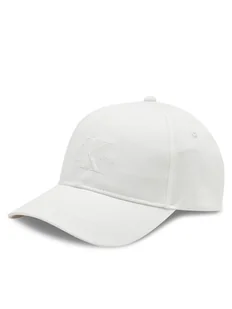 Calvin Klein Czapka z daszkiem Mono Logo Embro K60K612317 Biały - Czapki damskie - miniaturka - grafika 1