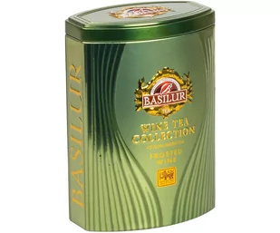 Basilur Frosted Wine Herbata Zielona Wino Lodowe Pomarańcza Morela - Liściasta W Puszce 75 G - Herbata - miniaturka - grafika 1