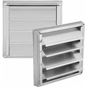 Kratki wentylacyjne - Kwadratowa kratka wentylacyjna zewnętrzna ze stali nierdzewnej z ruchomymi listwami, 150 mm. - miniaturka - grafika 1