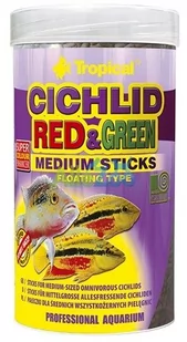 Tropical Cichlid Red&Green Medium Sticks pałeczki ze spiruliną i astaksantyną dla średnich pielęgnic 250ml/90g - Pokarm dla ryb - miniaturka - grafika 1