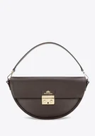 Torebki damskie - Elegancka torebka na ramię ze skóry naturalnej brązowa - miniaturka - grafika 1