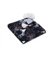 Rożki i beciki - Otulacz Bambusowy Z Pomponikami - Jelonki Ciemne - miniaturka - grafika 1