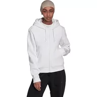 Bluzy damskie - adidas Damska bluza z kapturem W All Szn Fz Hd, biała, XL, biały, XL - miniaturka - grafika 1