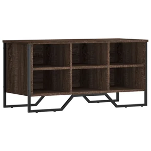 vidaXL Stojak na buty brązowy dąb 90x38x45,5 Materiał drewnopochodny - Szafki na buty - miniaturka - grafika 1