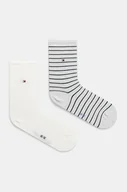 Skarpetki damskie - Tommy Hilfiger skarpetki 2-pack damskie kolor biały 100001494 - miniaturka - grafika 1