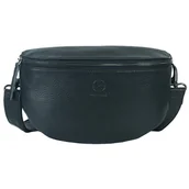 Nerki - Mała saszetka skórzana typu nerka wielofunkcyjna czarna - miniaturka - grafika 1