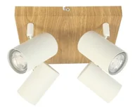 Lampy sufitowe - Plafon kwadratowy Reality biały, odcienie brązu i beżu quentin 838504-37 - miniaturka - grafika 1