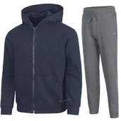 Dresy męskie - 4F OCIEPLANY CHĹOPIÄCY DRES KOMPLET BLUZA ROZPINANA SPODNIE / rozm 158 - miniaturka - grafika 1