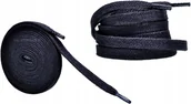 Akcesoria obuwnicze - Sznurowadła CZARNE Sznurówki 90 cm PŁASKIE 8 mm GRUBE 0,8 Szerokie G10-05 - miniaturka - grafika 1