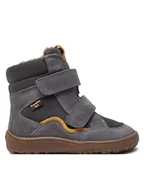Buty dla dziewczynek - Froddo Kozaki Barefoot Tex Winter G3160233-3 M Szary - miniaturka - grafika 1
