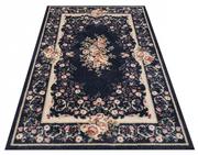 Dywany - Granatowy dywan prostokątny w kwiaty - Madson - miniaturka - grafika 1