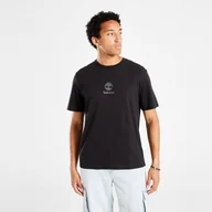 Koszulki męskie - TIMBERLAND T-SHIRT NEW SMALL LOGO PRINT SS TEE BLACK PAVEMEN - Timberland - miniaturka - grafika 1