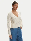 Swetry damskie - ONLY Kardigan Mist 15363392 Beżowy Slim Fit - miniaturka - grafika 1