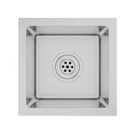 Zlewozmywaki - Elior Srebrny zlew kuchenny ręcznie robiony R9-N21 - miniaturka - grafika 1