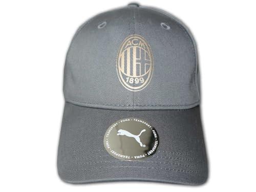 AC Milan Czapka z daszkiem, klasyczna letnia czapka z oficjalnym logo, czapka męska lub damska, uniseks, regulowana