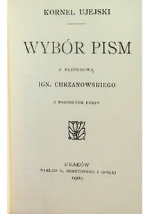 Ujejski Wybór pism reprint z 1909 r. - Poezja - miniaturka - grafika 1
