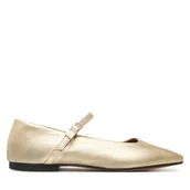 Baleriny - Baleriny Tommy Hilfiger Hilfiger Gold Ballerinas FW0FW09320 Złoty - miniaturka - grafika 1