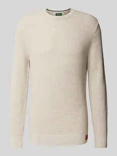Sweter z dzianiny z okrągłym dekoltem - Swetry męskie - miniaturka - grafika 1