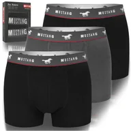 Majtki męskie - Mustang Bokserki Męskie Bawełniane 3 sztuki 4138 Rozmiar XL - miniaturka - grafika 1