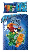 Pościel dla dzieci - Dwustronna Pościel Lego Ninjago Kai Lloyd Arin Sora Riyu 140x200 - miniaturka - grafika 1
