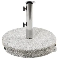 Parasole ogrodowe - Beliani Podstawa do parasola CERZETO Szary Okrągły 30 kg - miniaturka - grafika 1