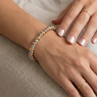 Bransoletki - Bransoletka Kółeczka - Stal Szlachetna Pozłacana - miniaturka - grafika 1