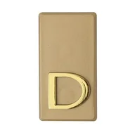 Akcesoria do drzwi - Litera "D" INV złota - miniaturka - grafika 1