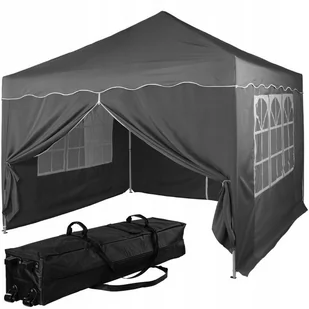 INSTENT Namiot ogrodowy - 3x3m, antracyt + 4 boki - Pawilony ogrodowe - miniaturka - grafika 1