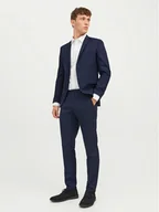 Garnitury - Jack&Jones Garnitur Solaris 12148166 Granatowy Super Slim Fit - miniaturka - grafika 1