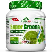Witaminy i minerały dla sportowców - Amix Green Day Super Greens Smooth Drink 360g - miniaturka - grafika 1