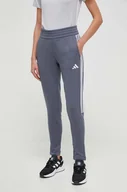 Spodnie damskie - adidas Performance spodnie treningowe Tiro 23 kolor szary z aplikacją - miniaturka - grafika 1