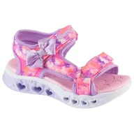 Sandały damskie - Sandały dziewczęce, S-Lights: Flutter Hearts Sandal - Blurry Love - miniaturka - grafika 1