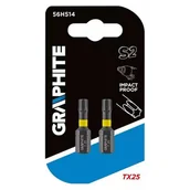 Narzędzia warsztatowe - Topex Grupa sp. z o.o. S.K. Bity udarowe TX25x25mm 2szt. 56H514 - miniaturka - grafika 1